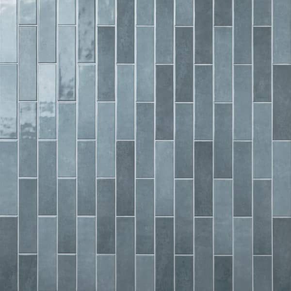Open Box MSI Lakeview Denim 3 in. x 12 in. Glossy Ceramic Subway Wall Tile (5.5 sq. ft./Case)