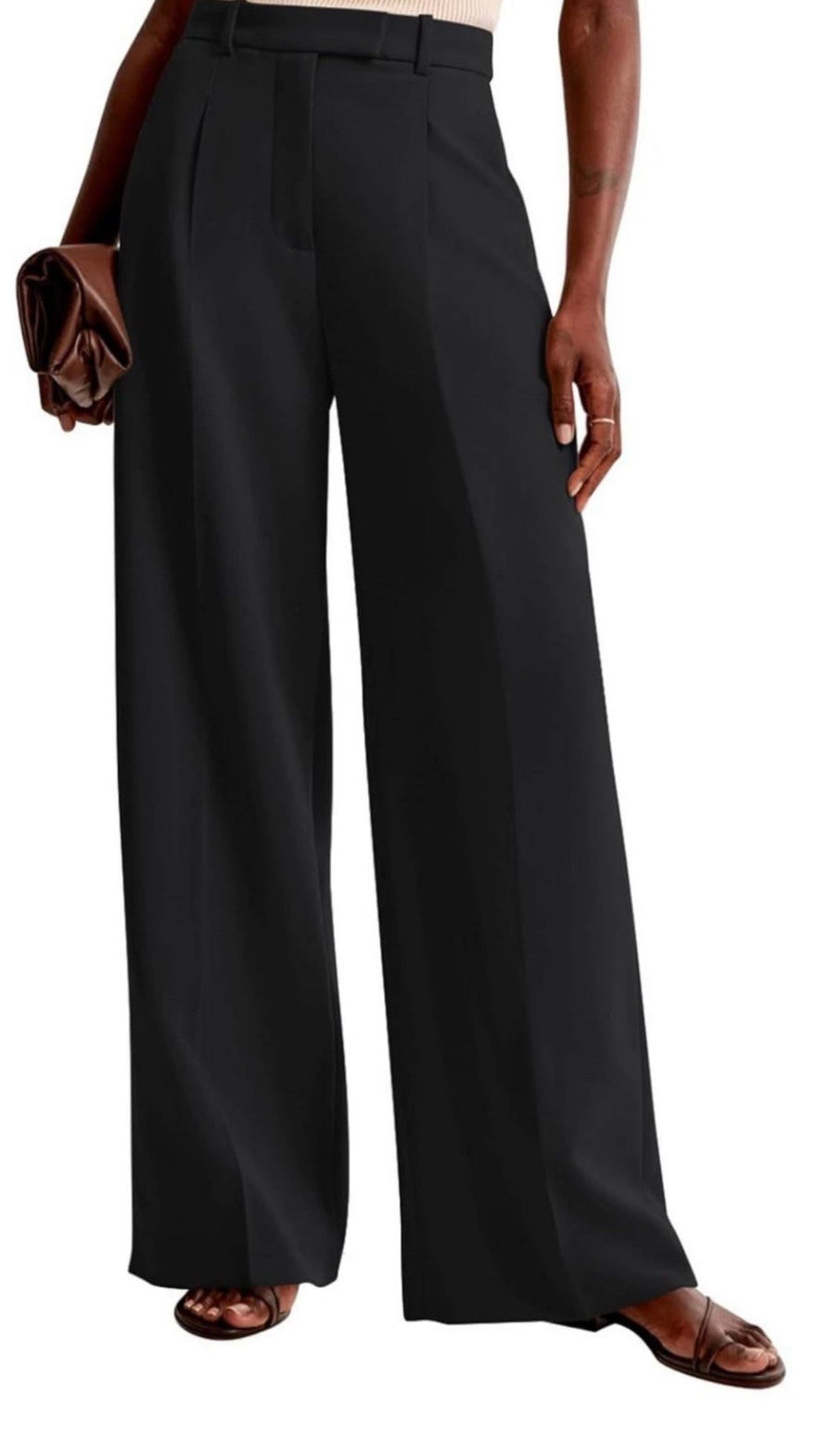 New NIMIN Women Wide Leg Pants High Waisted Business Casual Work