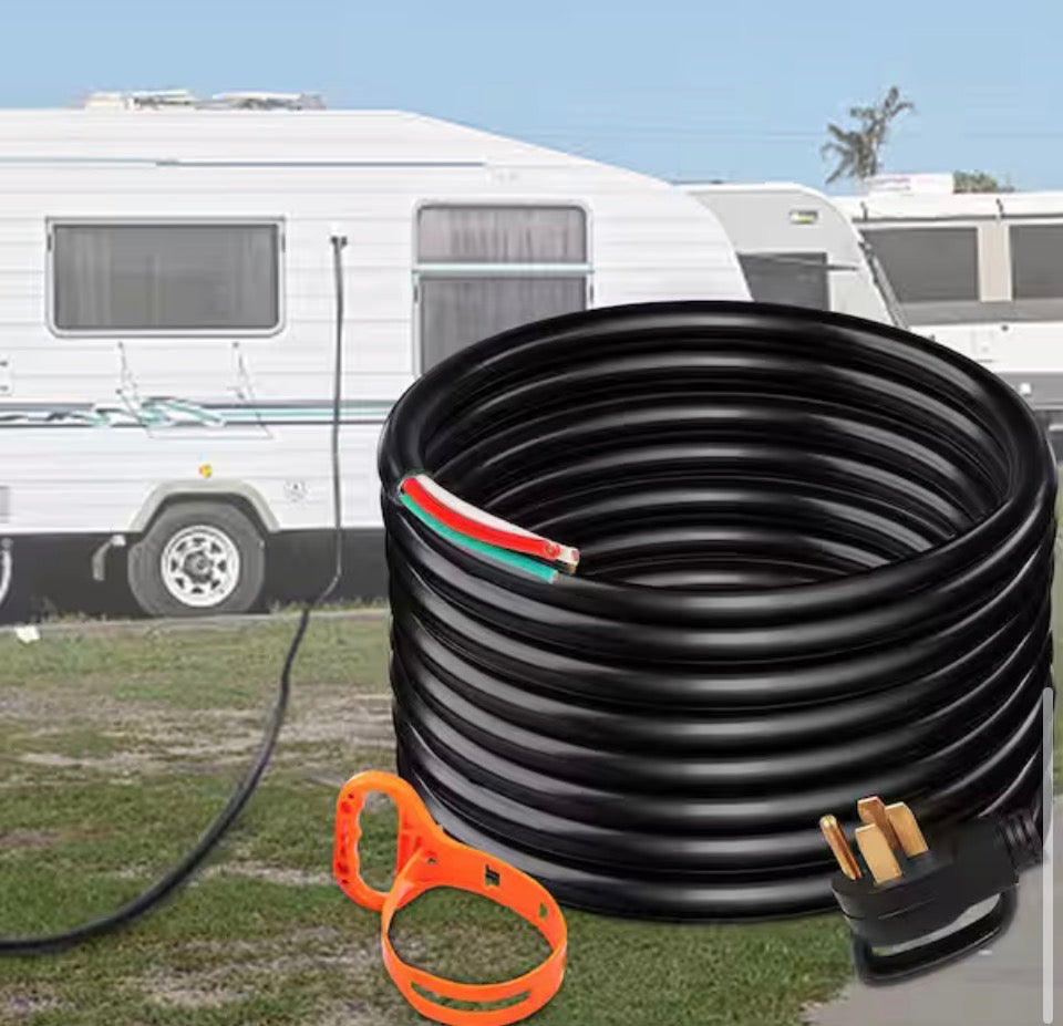 VEVOR 30 ft. Generator Extension Cord 50 Amp 250-Volt Generator Extension Cord with Twist Lock Connectors