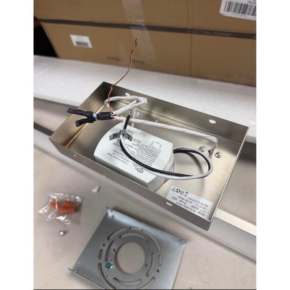 Jusheng 54.72 in. 1 Light Nickel Bathroom LED Vanity Light Bar with Dimmable 5500K Light