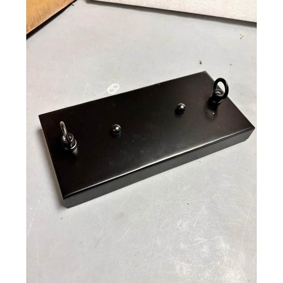 ADSENSTY 4-Light Black and Brass Rustic Linear Pendant Light for Kitchen Island