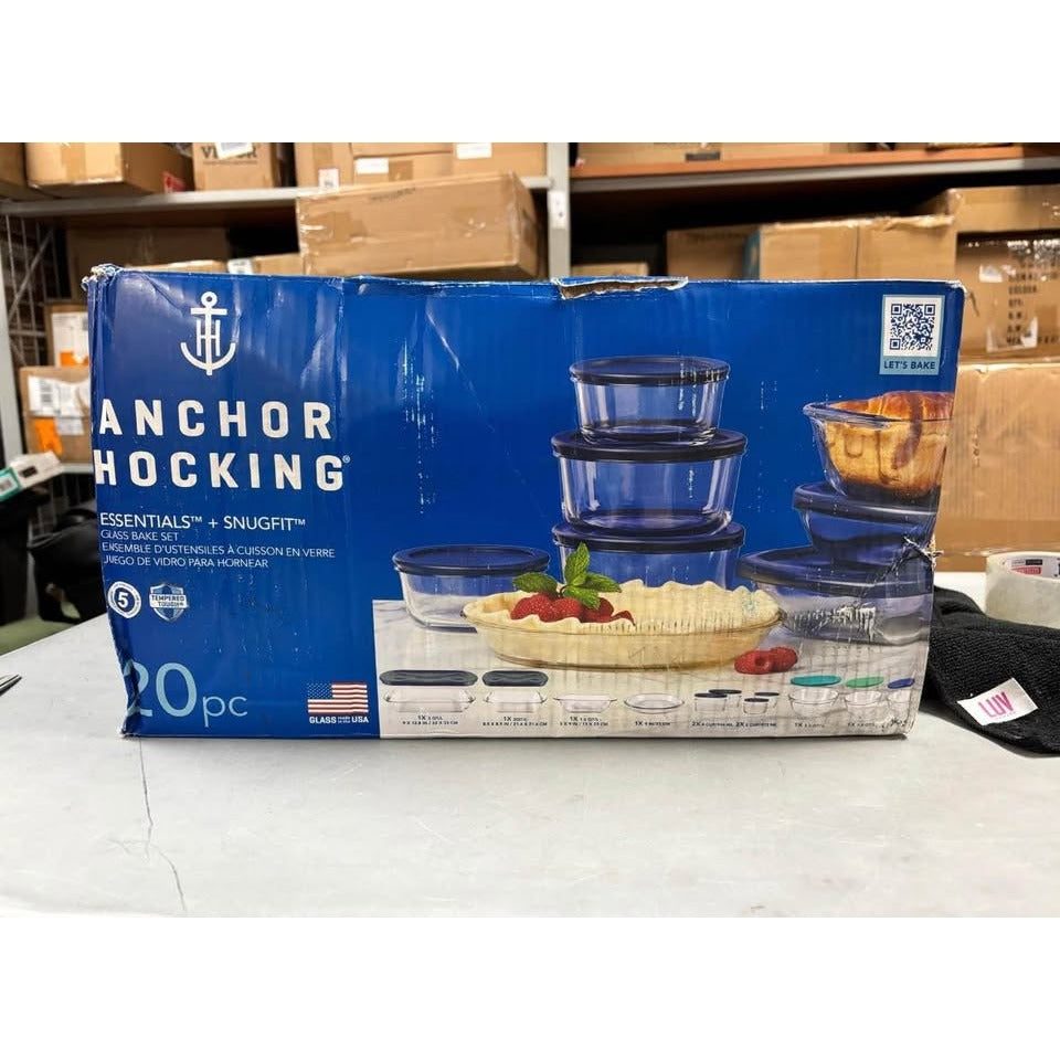 Anchor Hocking 20-Piece Bake, Store & Mix Set