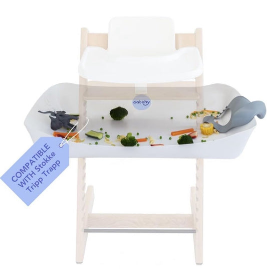Brand New CATCHY - Food Catcher - Compatible with Stokke Tripp Trapp High Chair + 11 Other High Chairs - Highchair Sold Separately - Baby & Toddler Fo