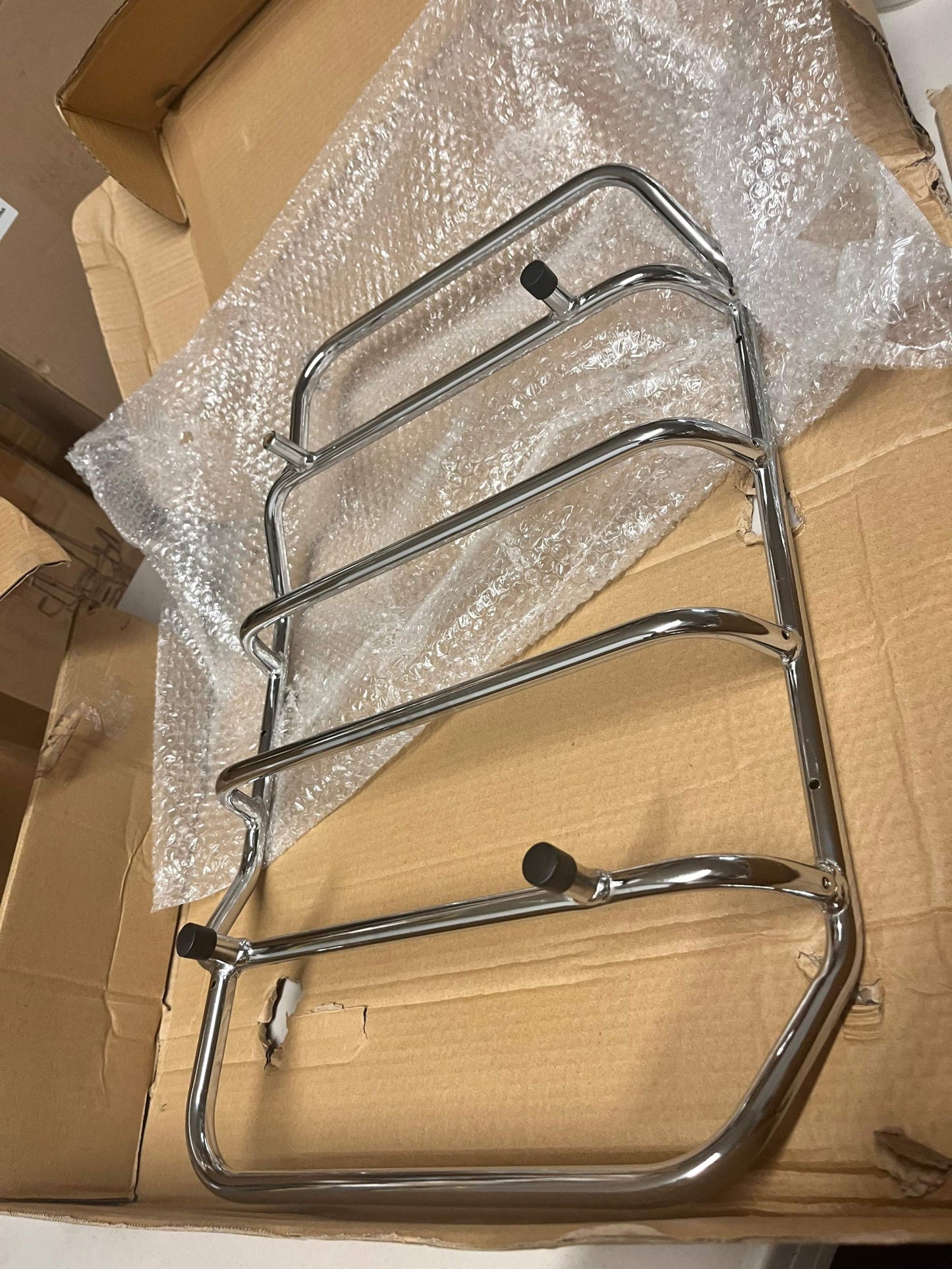 Open Box ECOTRIC Motorcycle Trunk Luggage Rack Trunk Top Rack Rail Compatible with Harley Davidson Touring 1984-2024 Road Glide Road King Street Glide