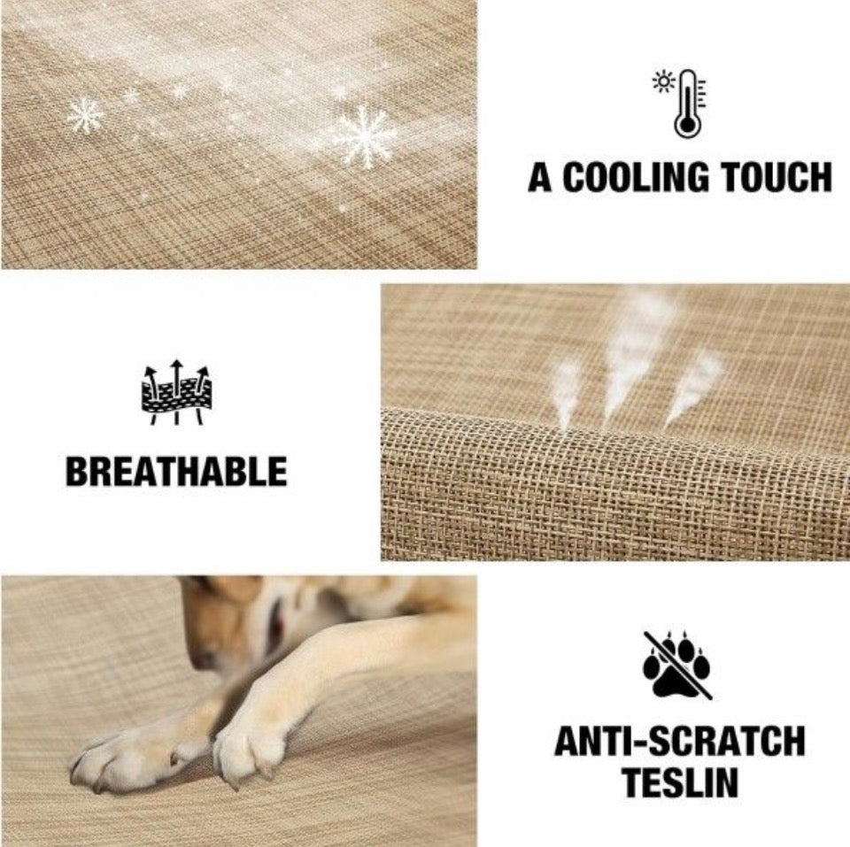 Open Box Veehoo Dog Bed Cover for CWC2002, CWC2003, CWC2203A, CWC2203B, Size L, Beige Coffee