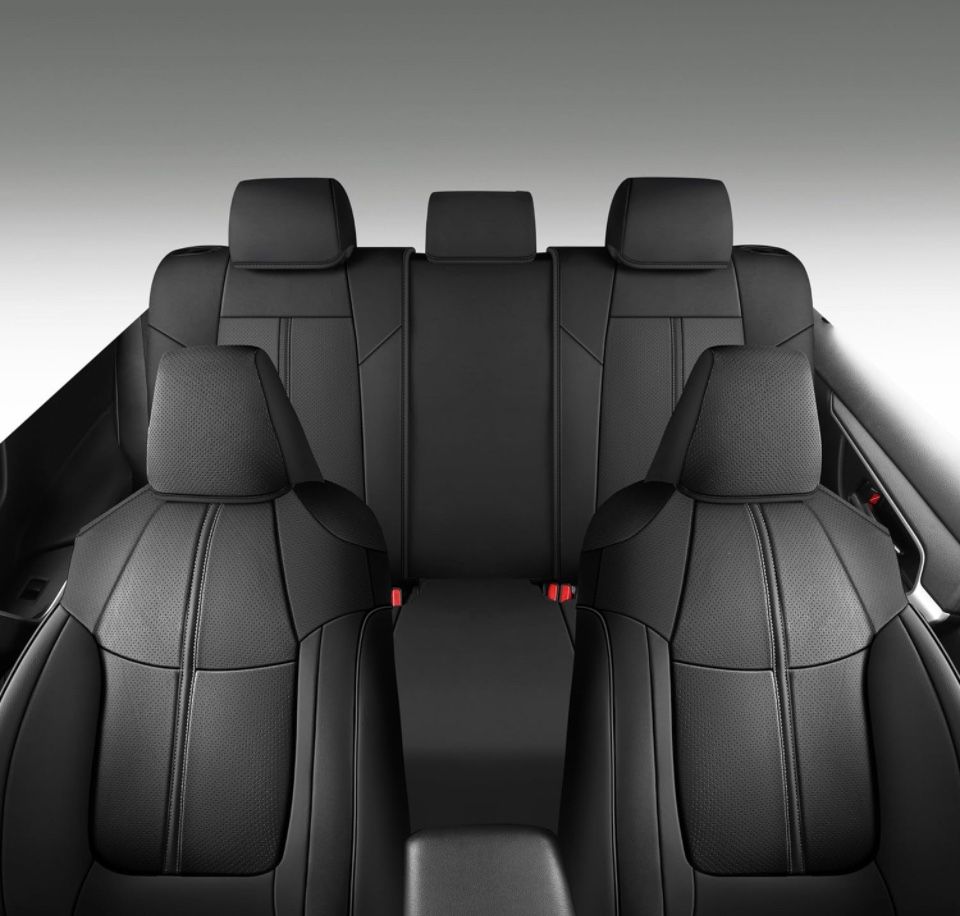 TZAUT-AXLE Leather Car Seat Covers for Toyota RAV4 Hybrid 2019 2020 2021 2022 2023 2024 LE Limited XLE, Non-Slip Full Set Automotive Vehicle Cushion - Selzalot