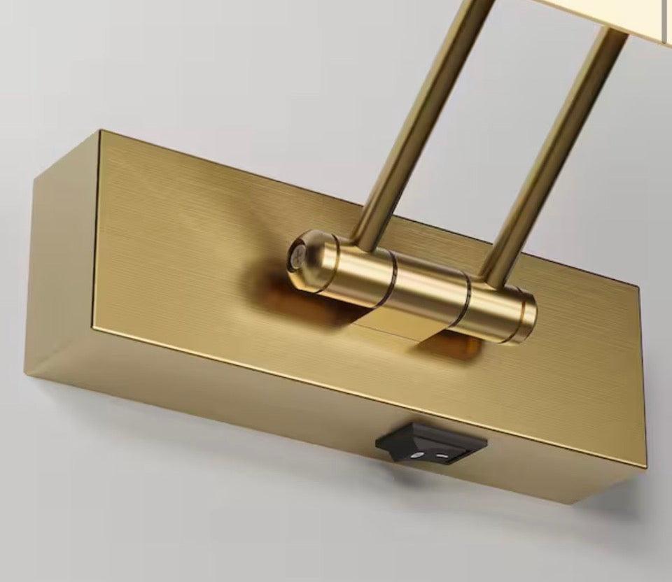 Jusheng Brass 16 in. LED Picture Light with Remote Control Dimmable and Swivel