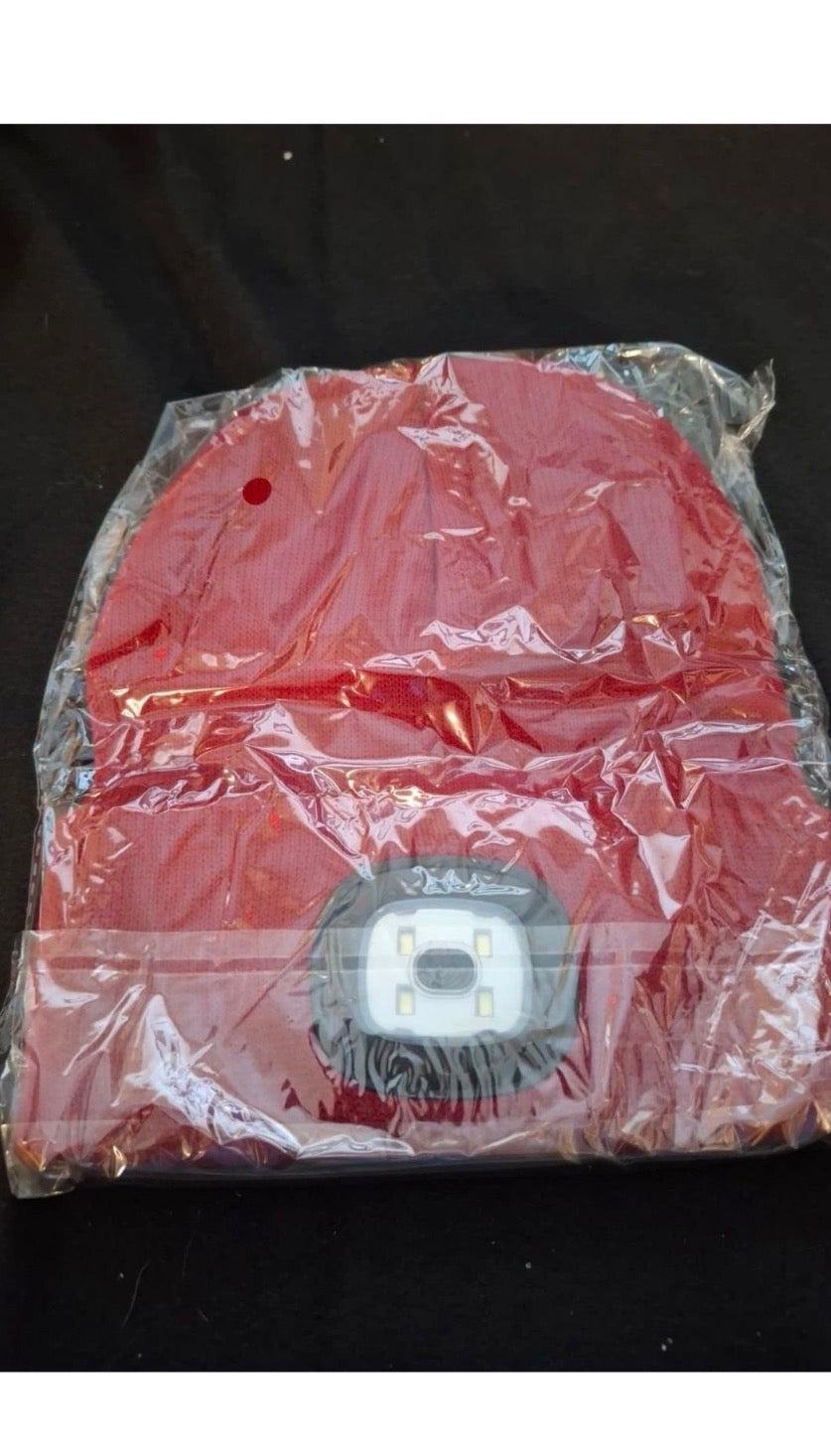 New Biuonk Store Unisex LED Beanie Hat with Light, USB Rechargeable Headlamp