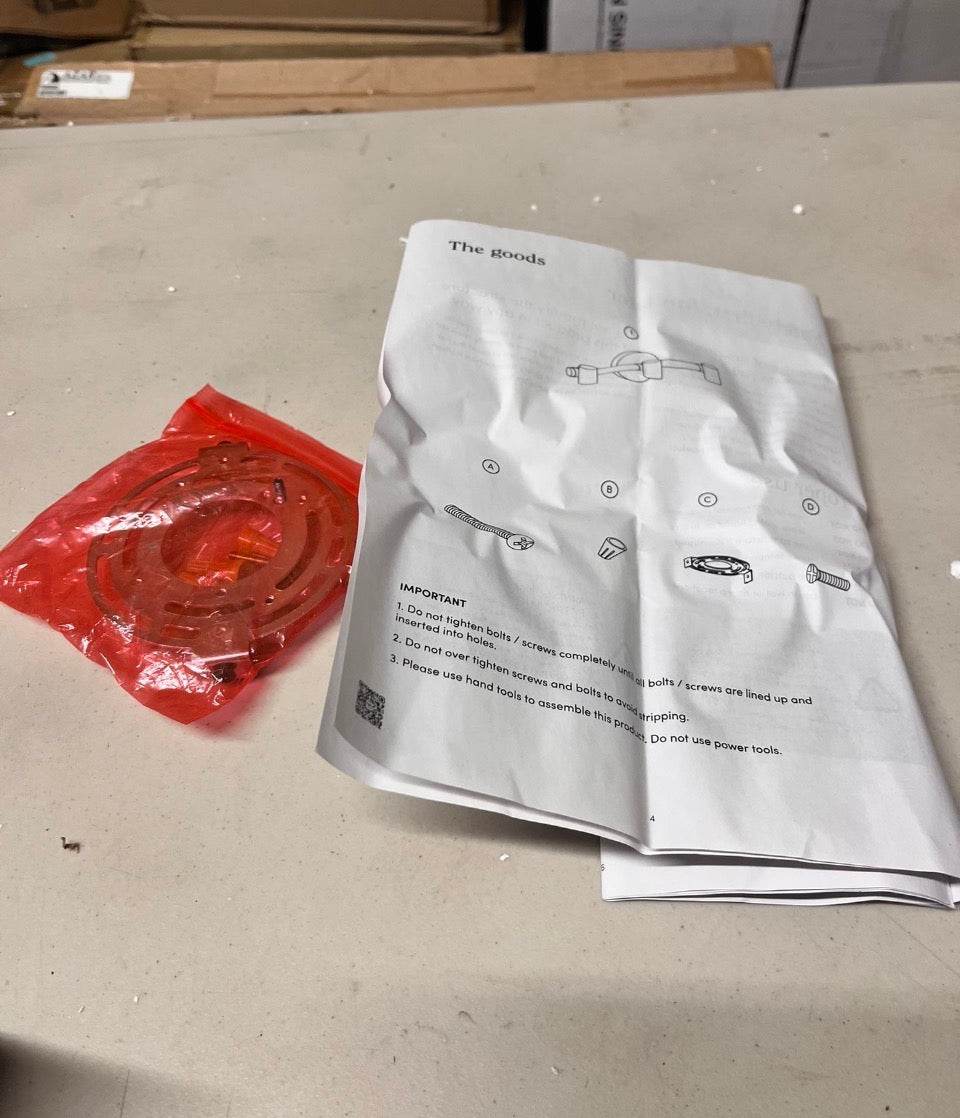 Open Box New Nathan James Henry 17 in. 3-Light Black Bathroom Vanity Light Wood and Metal NEW