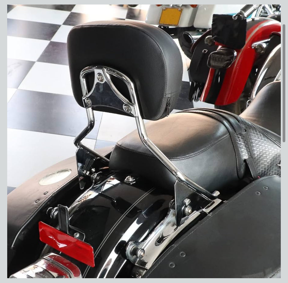 Open Box New AUFER Detachable Backrest Sissy Bar Upright Passenger Backrest