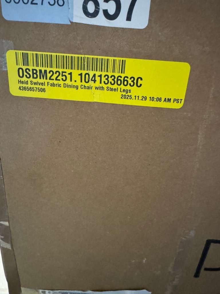 George Oliver Heid Swivel Fabric Dining Chair with Steel Legs