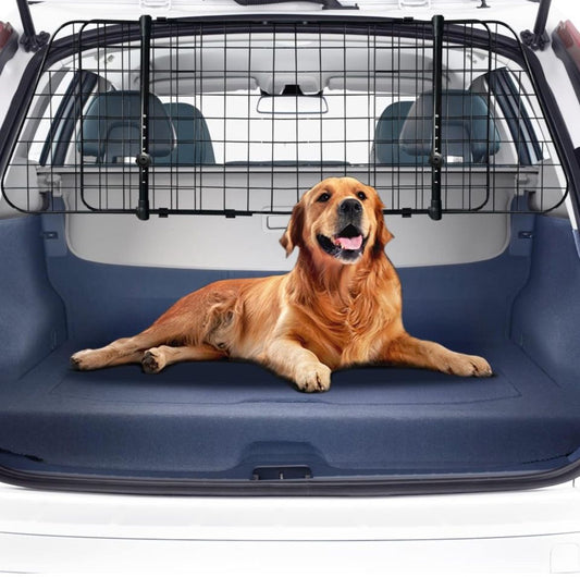 MOLPHIT Adjustable Dog Car Barrier for SUVs, Vehicles, and Cars - Heavy-Duty Wire Mesh Pet Divider with Universal Fit - Keep Your Pet Safe and Secure