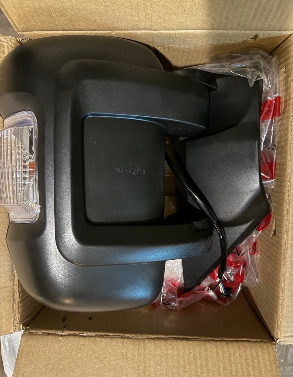 LONGLING Driver Left Side Mirror Replacement Power Door Mirror Single Light Temperature Sensor fit Ram Promaster 1500, 2500, 3500, New Six, Work Van