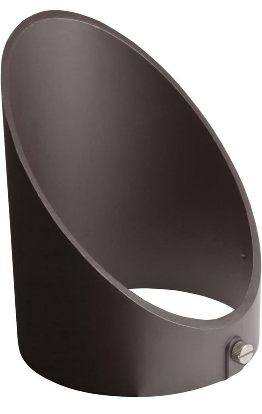 Open box Kichler 16062BKT accessory long cowl in textured black for LED landscape lights