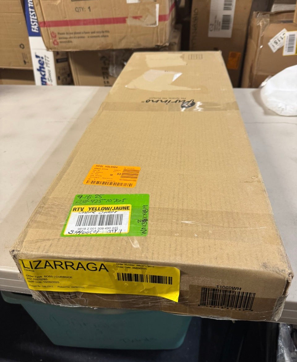 OPEN BOX NEW Furinno Reed 31.5 in. Tall White Wood 5-Cube Bookcase