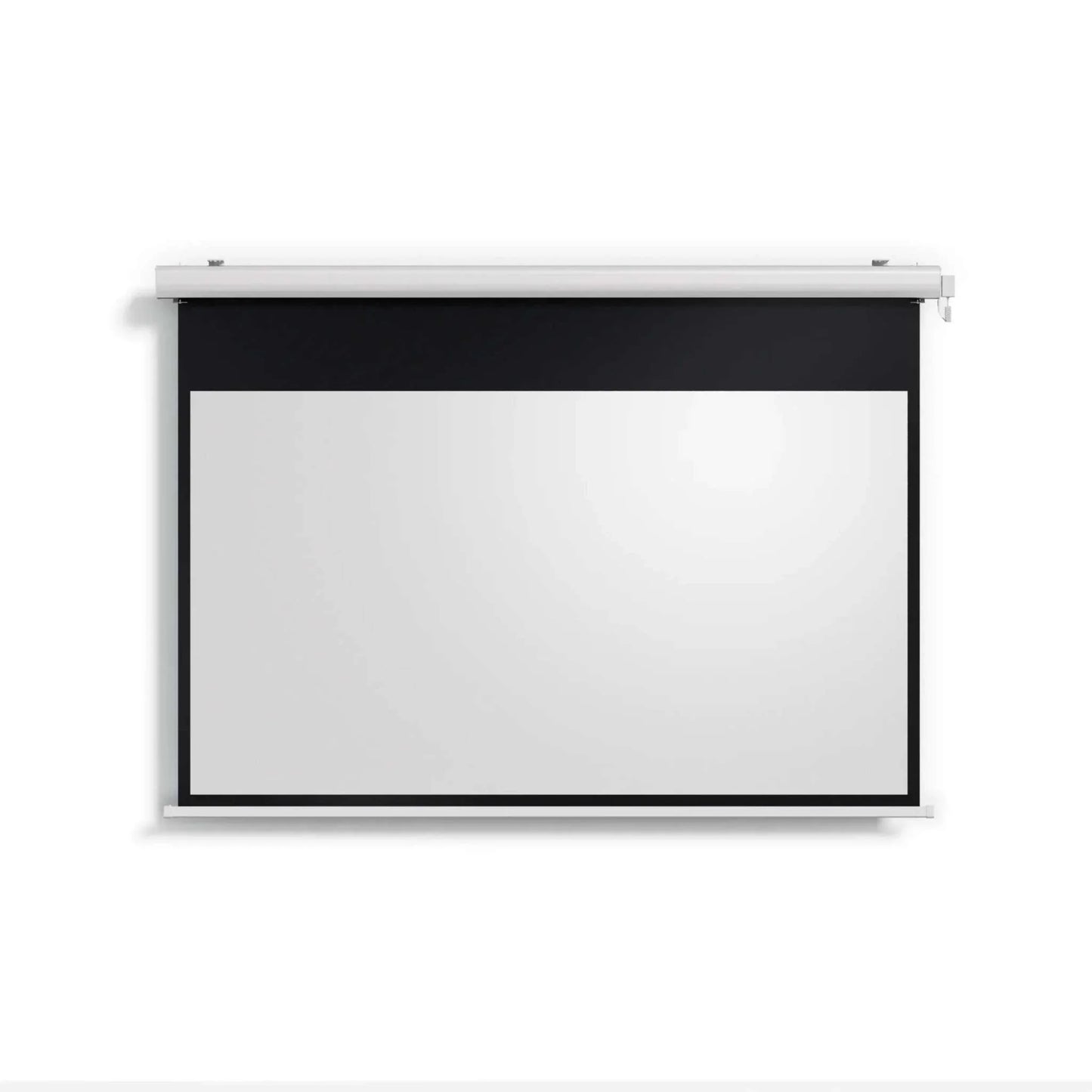 Valerion Backyard weatherproof motorized 120-inch matte white drop down projector screen with built-in battery and fiberglass material
