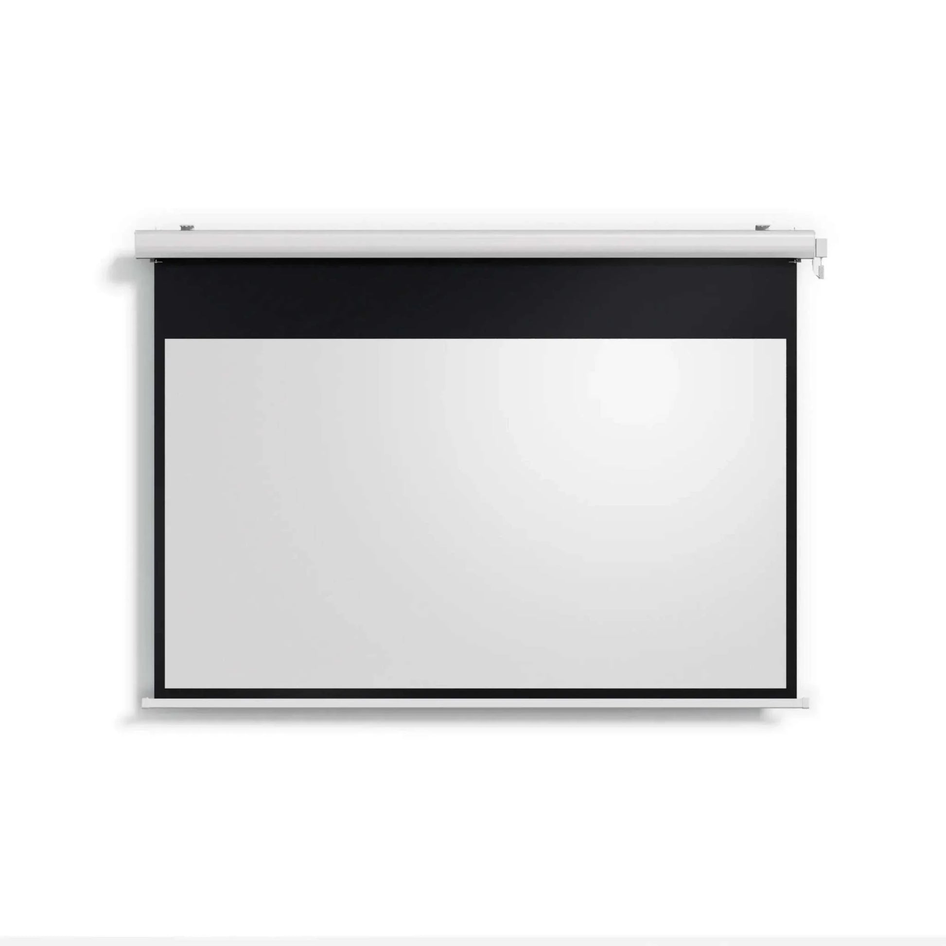 Valerion Backyard weatherproof motorized 120-inch matte white drop down projector screen with built-in battery and fiberglass material