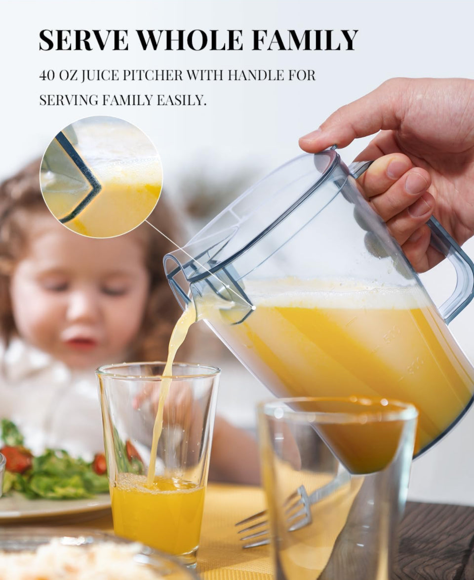 GDOR Powerful 1200W Juicer with Titanium Enhanced Cut Disc, Larger 3” Feed Chute Juicer Machines for Whole Fruits and Vegetables, Centrifugal Juicer w