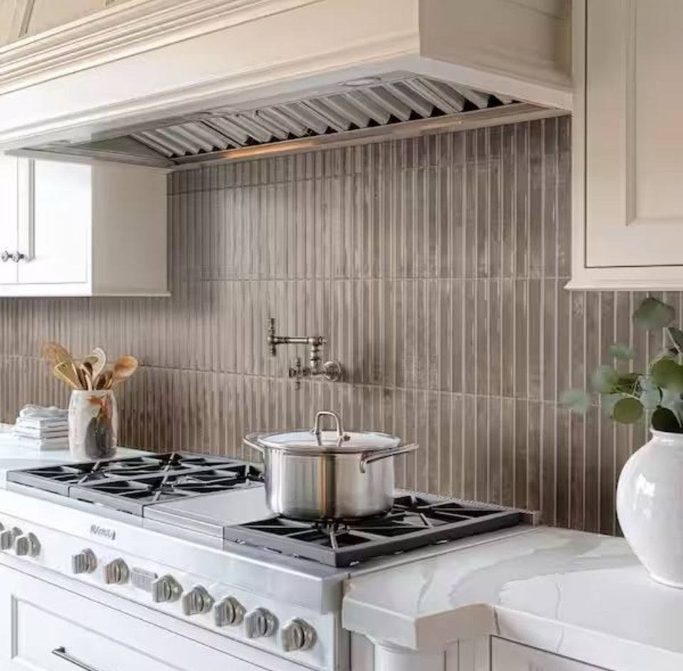 Open Box MSI Princess Grigio 5 in. x 10 in. Polished Porcelain Fluted Subway Wall Tile (8.71 sq. ft. /Case)