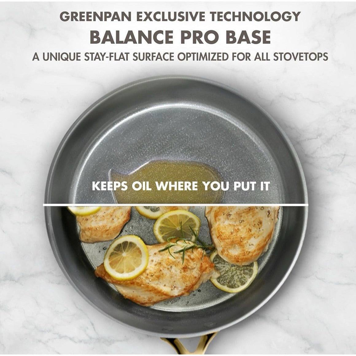 GreenPan GP5 14 Piece Cookware Pots and Pans Set, Hard Anodized Healthy Ceramic