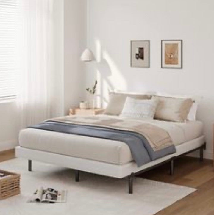 THEOCORATE King Box Spring, 5 Inch Low Profile Metal Spring, Heavy Duty Structure with Cover, Mattress Foundation, Noise Free, Non-Slip, Easy Assembly