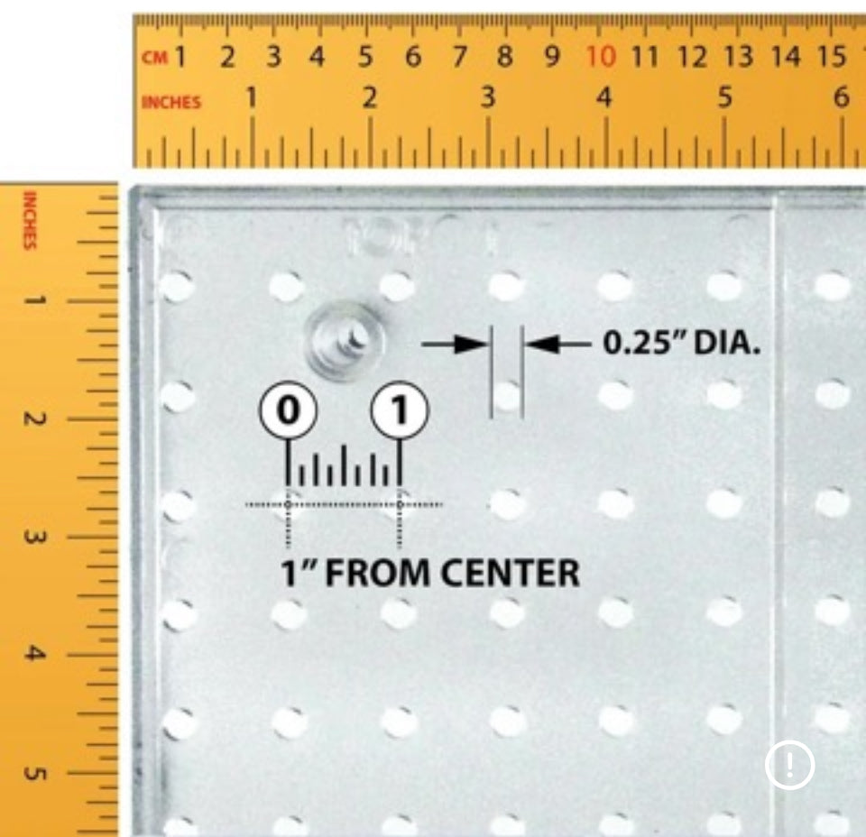 Open Box New Azar Displays - 700680 - 10 Pocket Trifold Size Pegboard Wall Brochure Holder, Clear