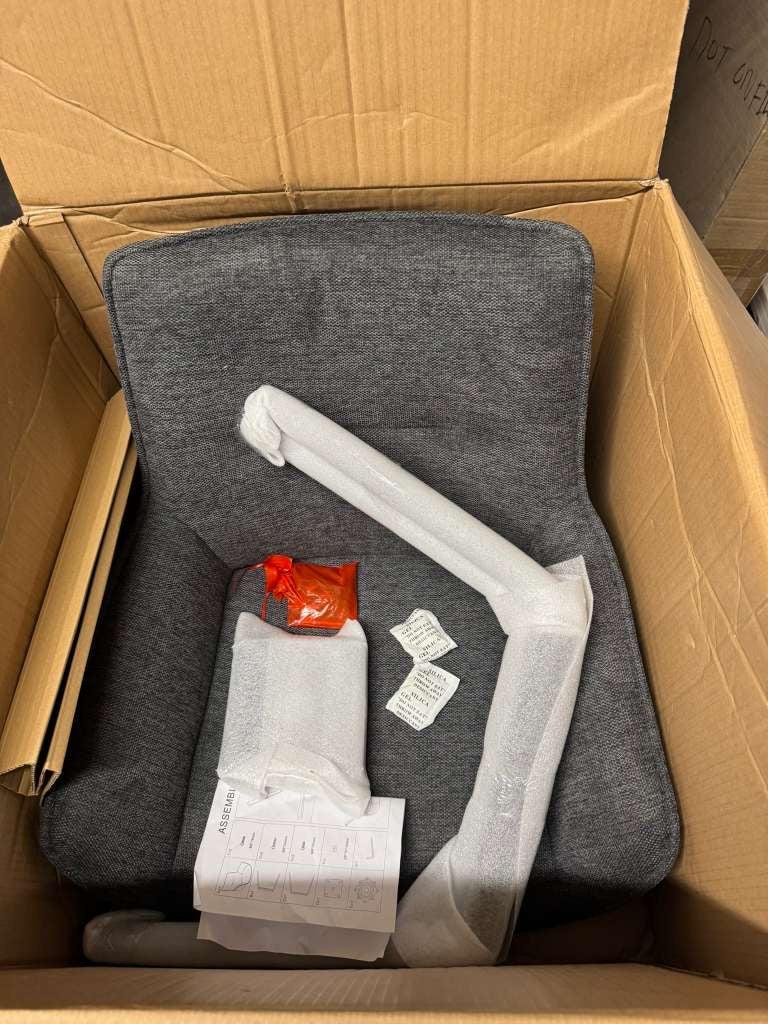 George Oliver Heid Swivel Fabric Dining Chair with Steel Legs