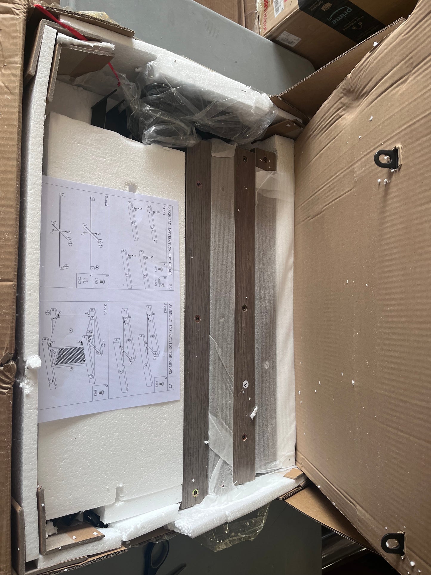 17 stories Eidelweiss Tall End Table Nightstand with 2 USB Ports, 2 Power Outlets, and 2 Storage Shelves