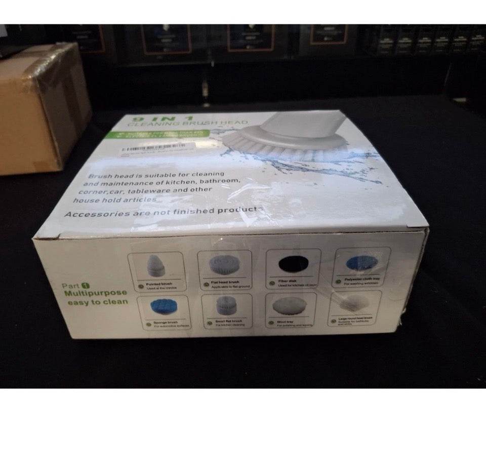 Open Box New Replaceable Brush Heads for Electric Shower Scrubber, 9 Pack Brush