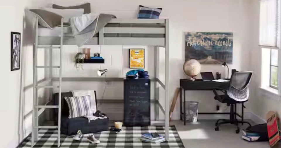 OPEN BOX NEW StyleWell Modern Black Wood Floating Wall Shelf (Set of 3) (36" W x 3" H x 6" D)