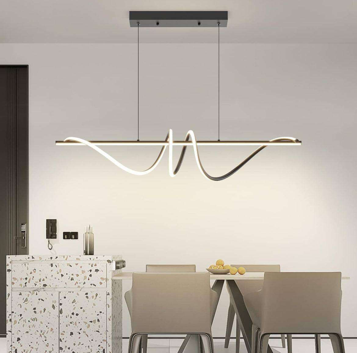 Modern Led Pendant with Remote Control Dimmable 47 Inch 3000k-6000k 47IN - Selzalot