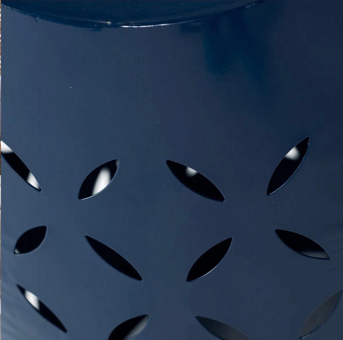 Babeth Iron Side Table 12.25 inches deep x 12.25 inches wide x 17.75 inches high all-metal construction