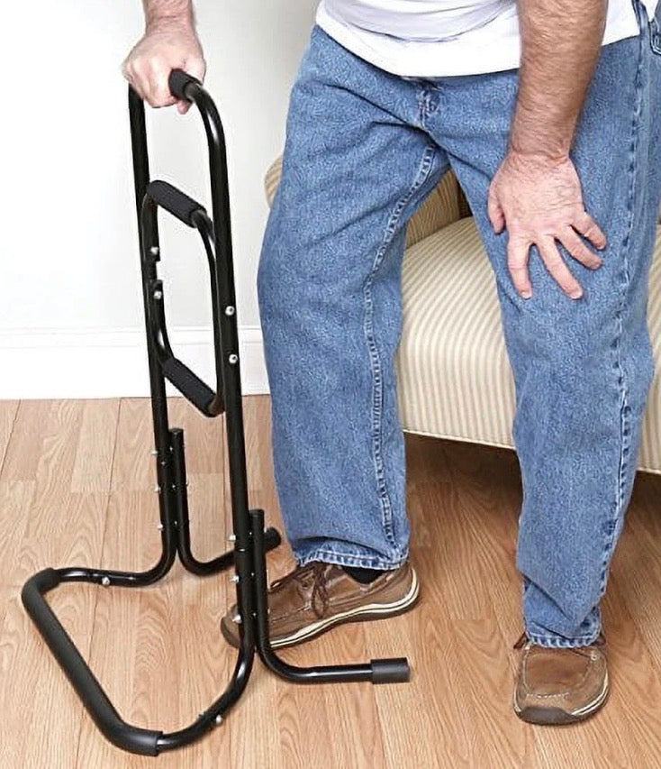 Bandwagon Chair Stand Assist - Portable Bar Helps You Rise from Seated Position - Lift Safety Elderly Assistance Products, Metal, Black
