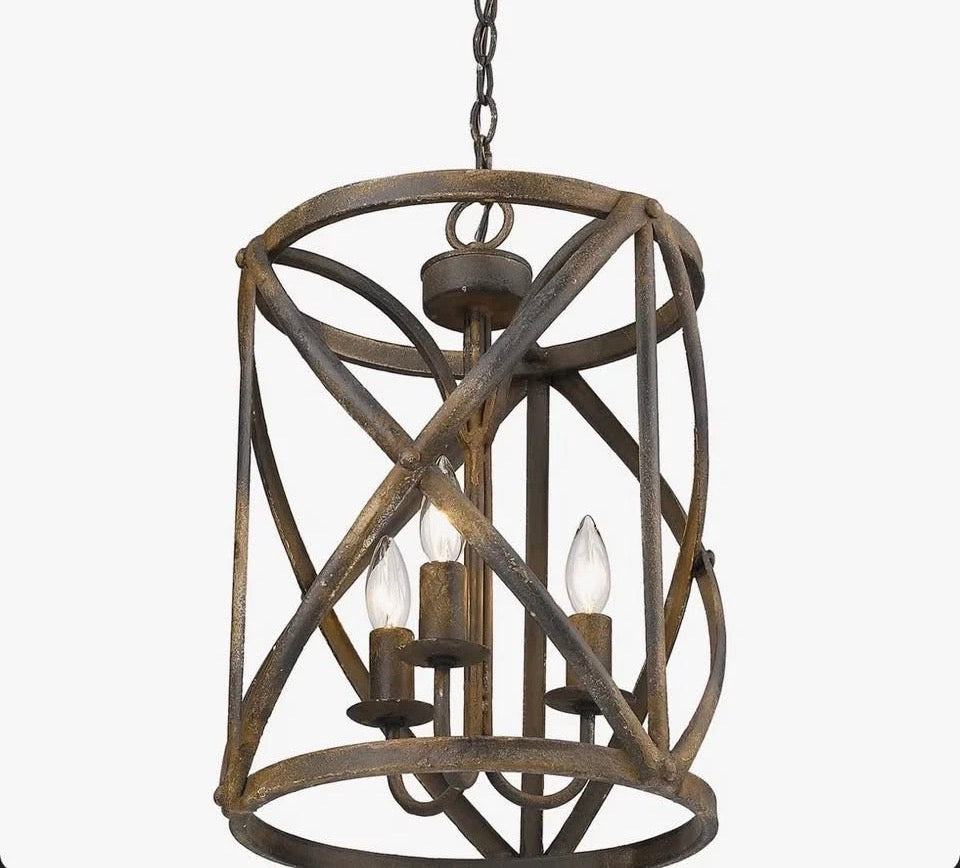 17 stories 3- light statement cylinder pendant