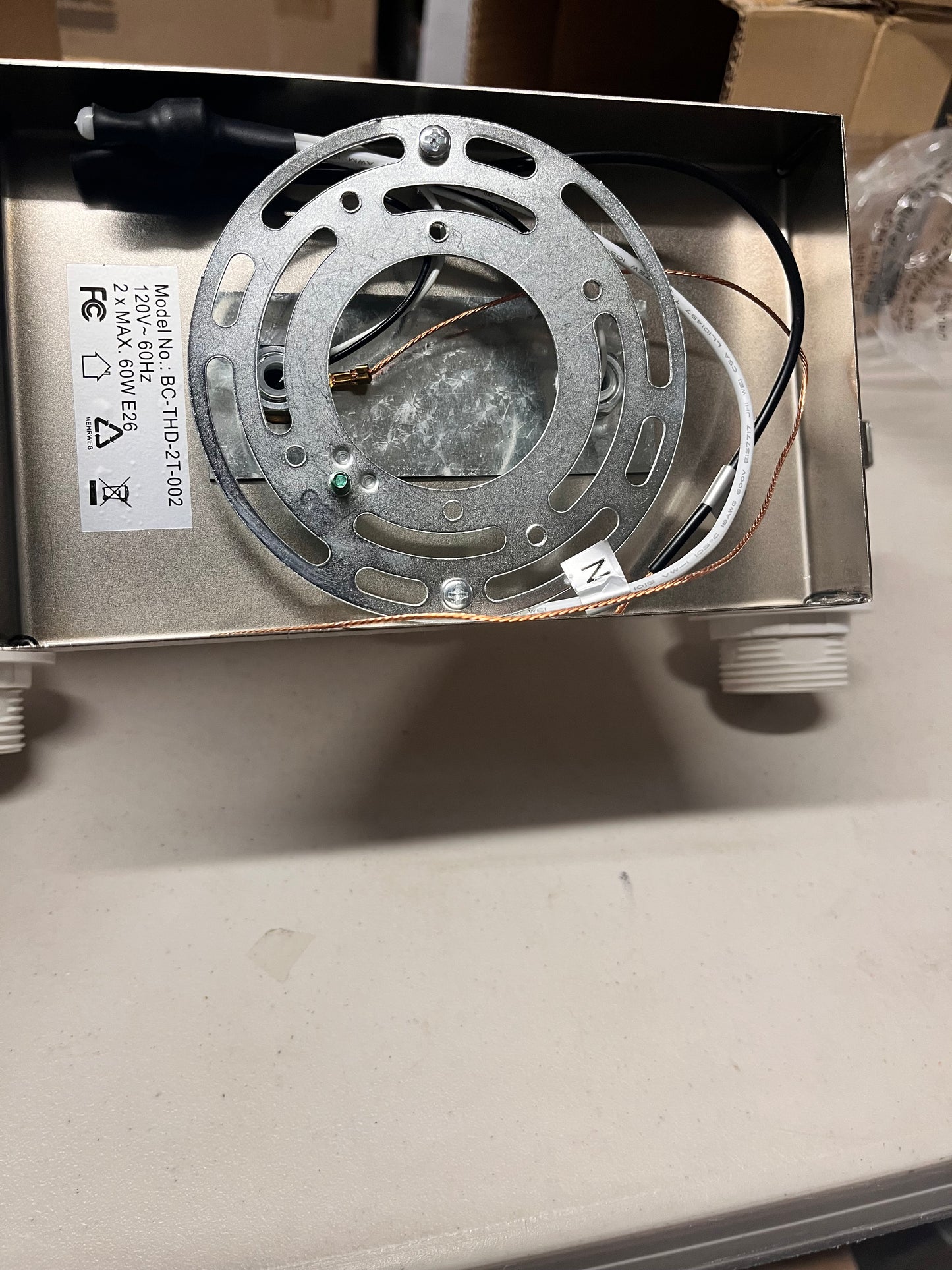 Open Box New DEKANG Bathroom Vanity Light Fixture Over Mirror with Brushed Nickel, Modern 2-Light Wall Sconces Lighting for Bedroom,Living Room,Decor