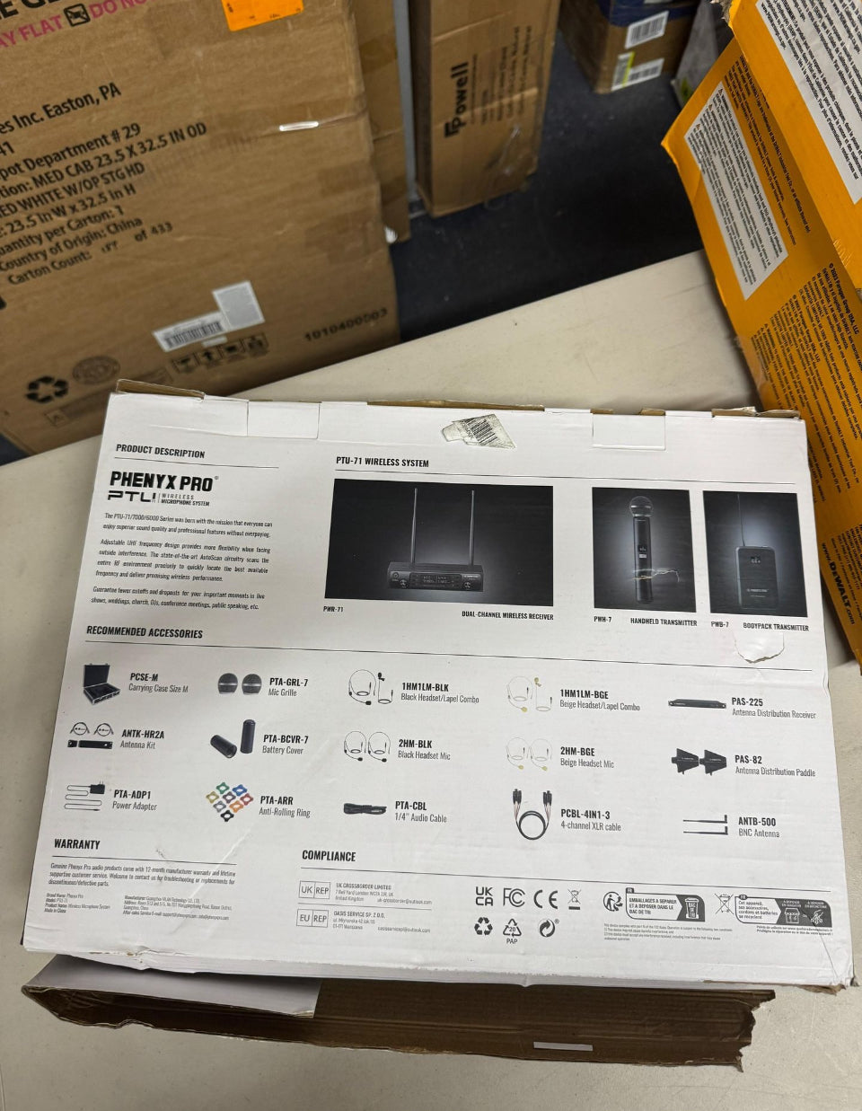 Open Box New Phenyx Pro Wireless Microphone System, Dual Wireless Mics,w/ 2 Handhelds, Auto