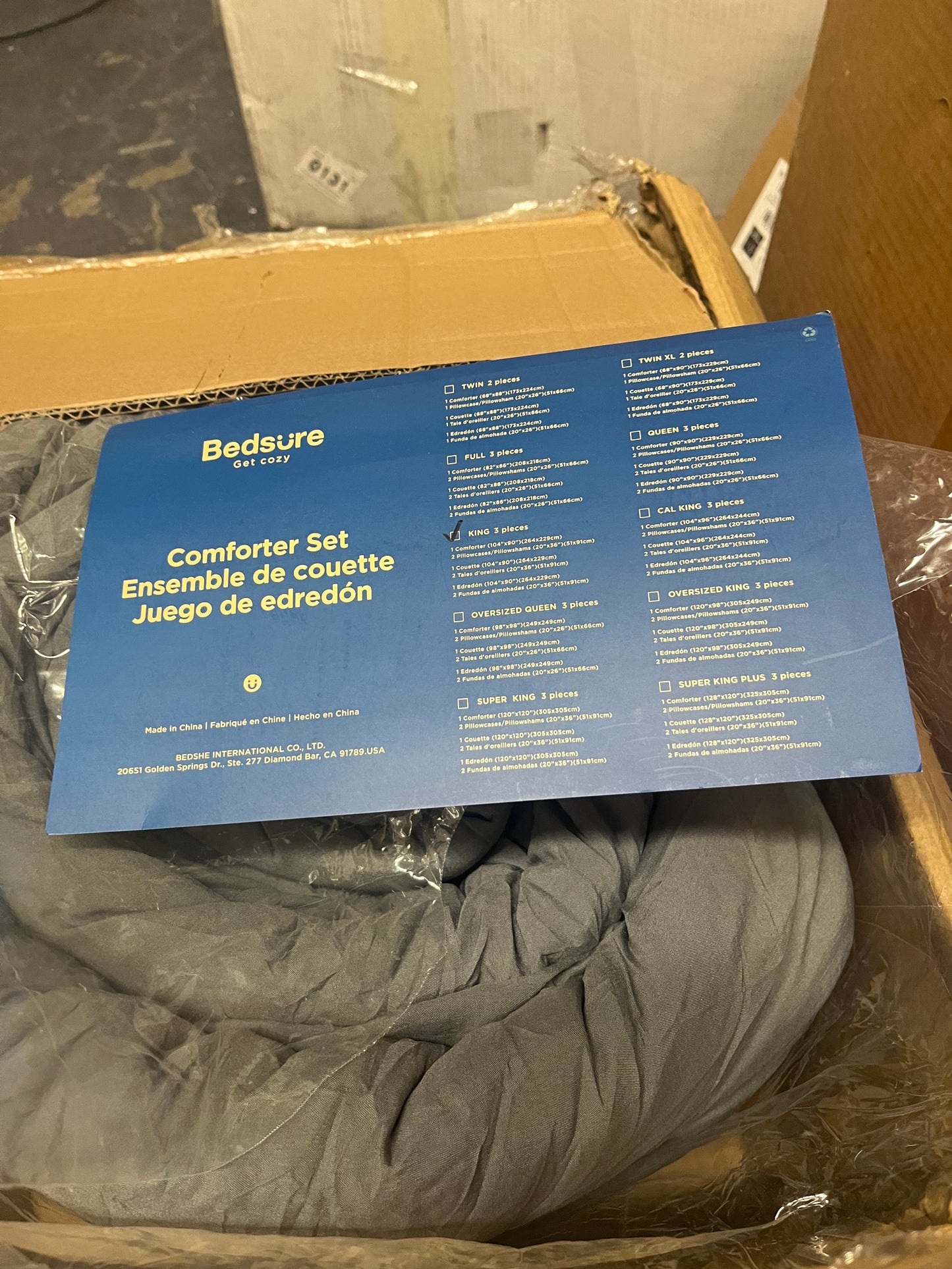 Bedsure Boho Tufted Checkered Farmhouse Comforter Set, 230GSM