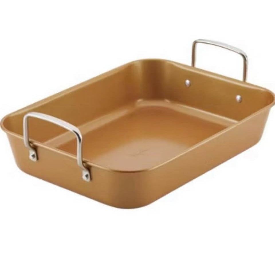 Ayesha Curry Nonstick Roaster / Roasting Pan with Rack - 11