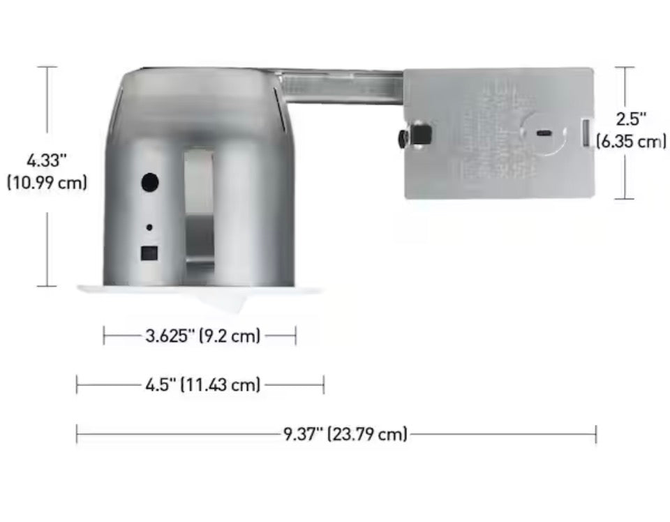 Globe Electric 4 in. White Dimmable Can Recessed New Construction and Remodel Lighting Kit (10- Pack)