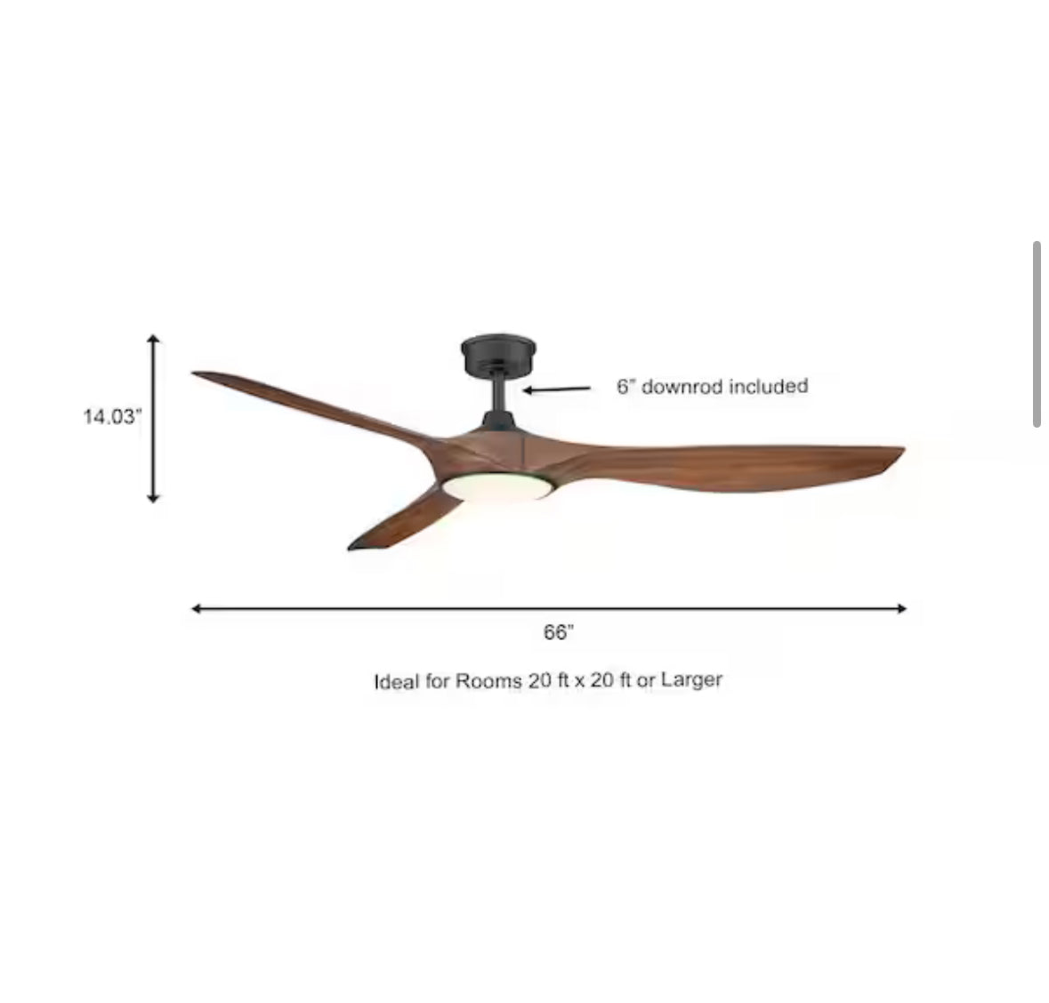 Home Decorators Collection Marlon 66 in. Smart Indoor Natural Iron Ceiling Fan with Adjustable White LED with Remote Included Powered by Hubspace