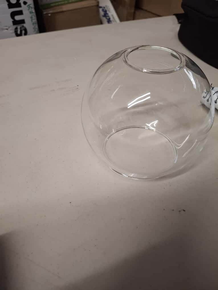 OPEN BOX NEW LNC Modern 35.5 in. 5-Light Aged Brass Vanity Light with Black Linear Frame and Clear Glass Globes