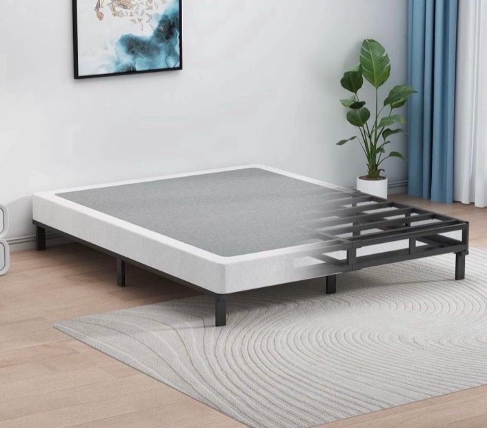 Open Box UOMEUR Full Box Spring-5 Inch Box Spring for Low Profile Box Spring Full Size, 3500lbs Heavy Duty Metal Mattress Foundation Support