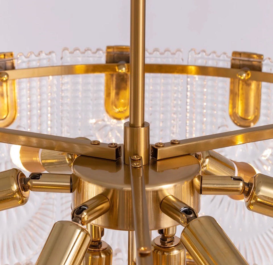 Brand New MERCER41 Aurthur 9 - Light Dimmable Tiered Modern Chandelier