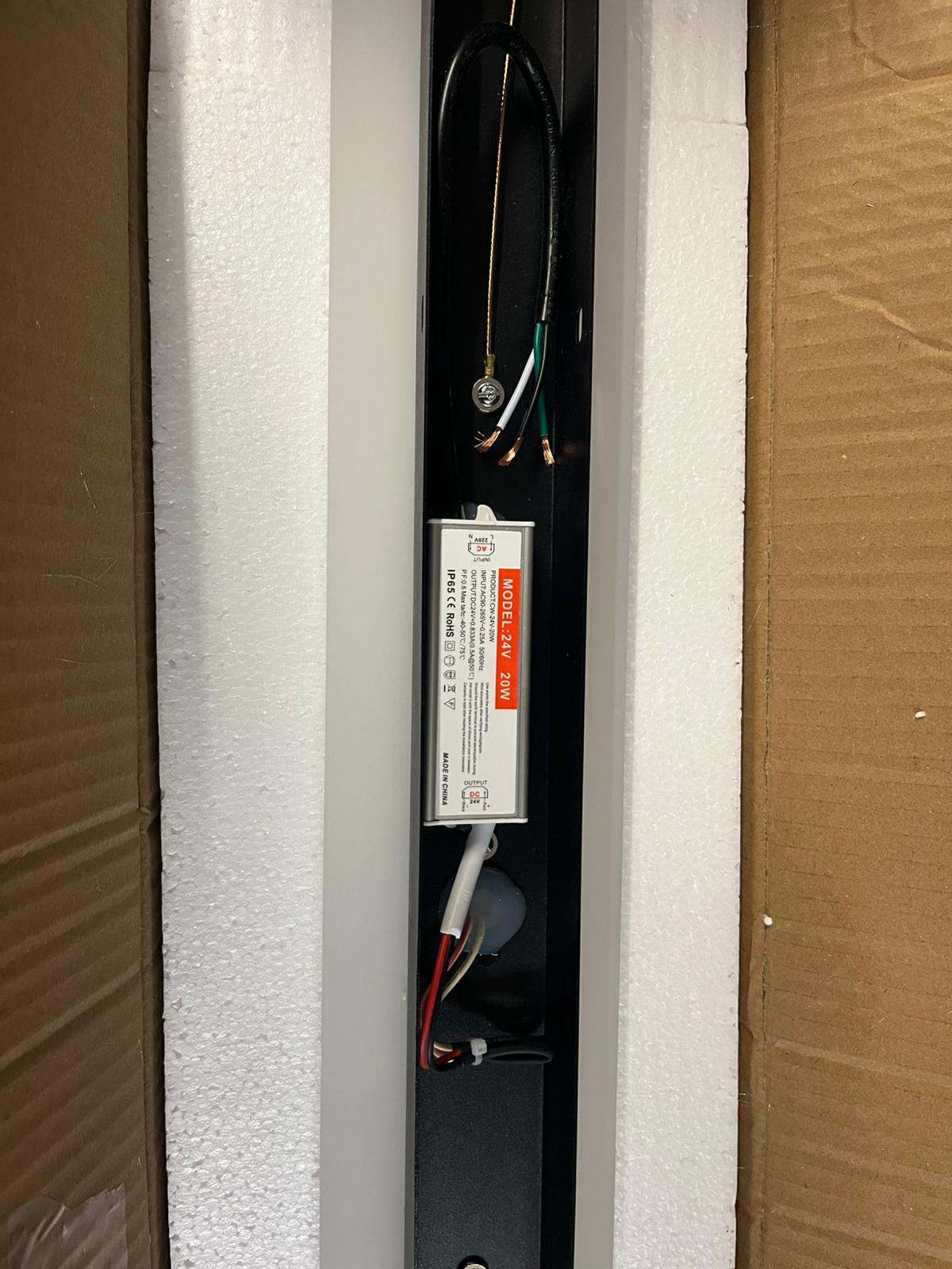 Ivy Bronx Barde Slender Sideway Outdoor Hardwired Bar Wall Sconce with LED Light Source