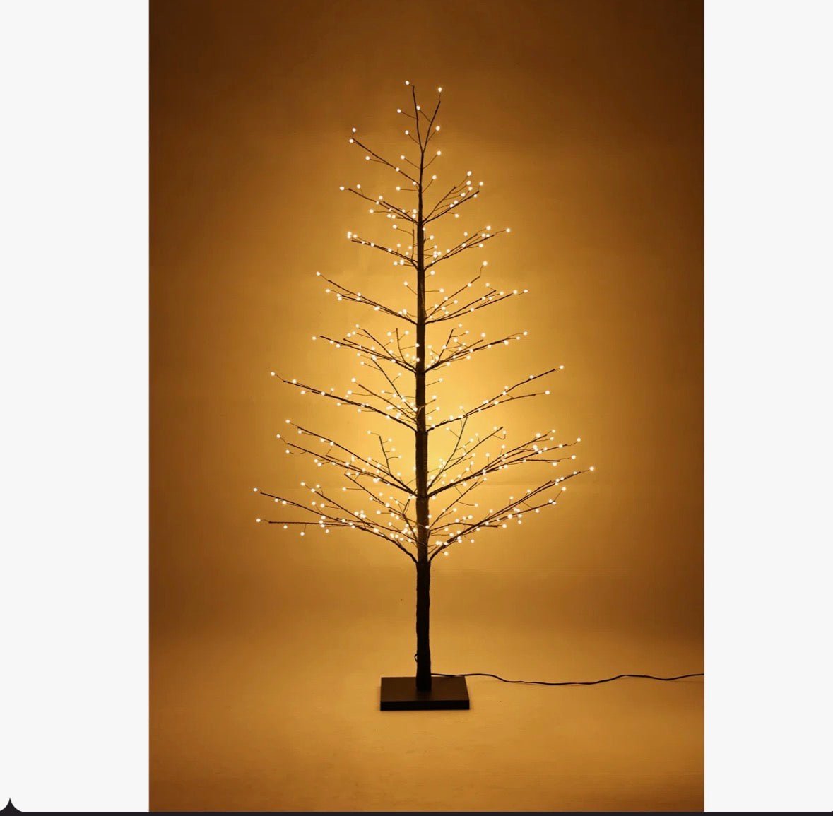Hi-Line Gift LTD Black Birch Tree with LED Lights Indoor Use Only