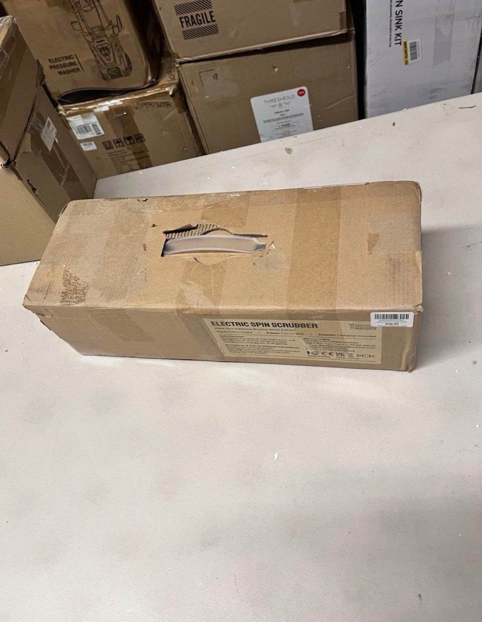 Open Box New kHelfer Electric Spin Scrubber Kh8, Upgrade Cordless Shower Scrubber