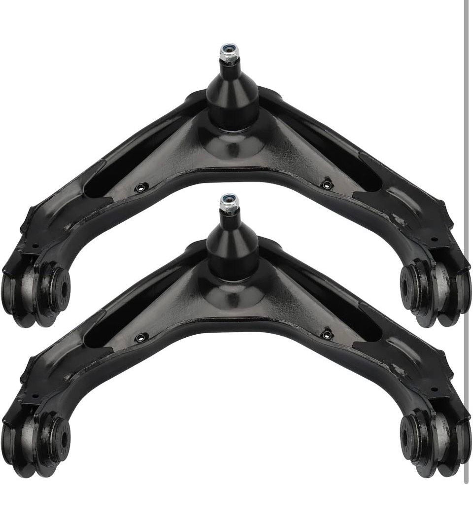 Open Box Brtec 8-Lug Front Upper Control Arms w/Ball Joints 2001-2010 for Chevy Silverado Suburban 1500 HD 2500 3500 for GMC Sierra Yukon XL; for Humm