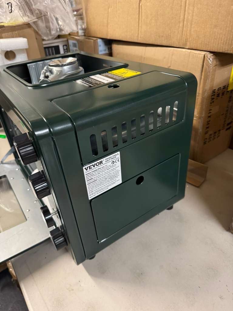 VEVOR Outdoor Oven 2-in-1 Portable Gas Camping Stove Oven Combo Adjustable Fire