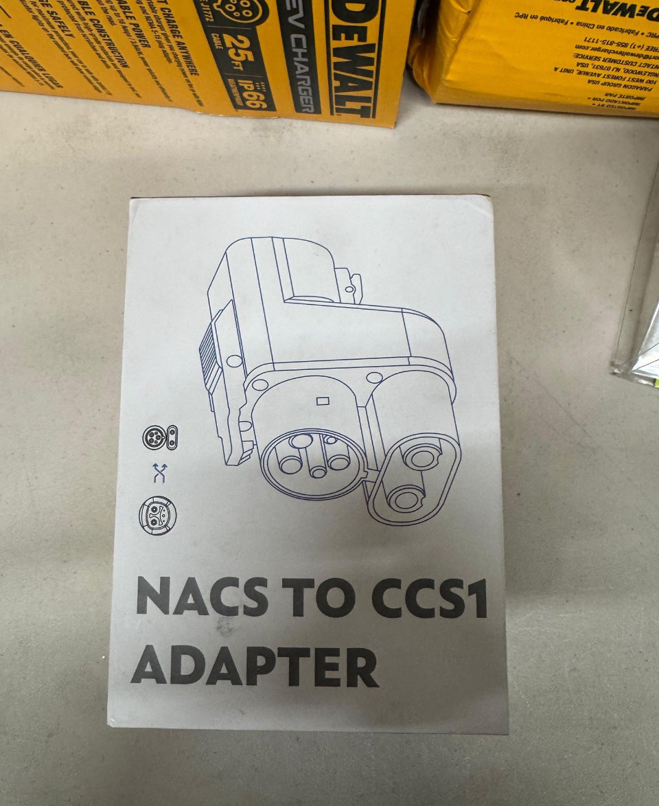 Open Box New H HhaadenEV NACS to CCS1 Charging Adapter for Tesla Supercharger, Fast Chargi
