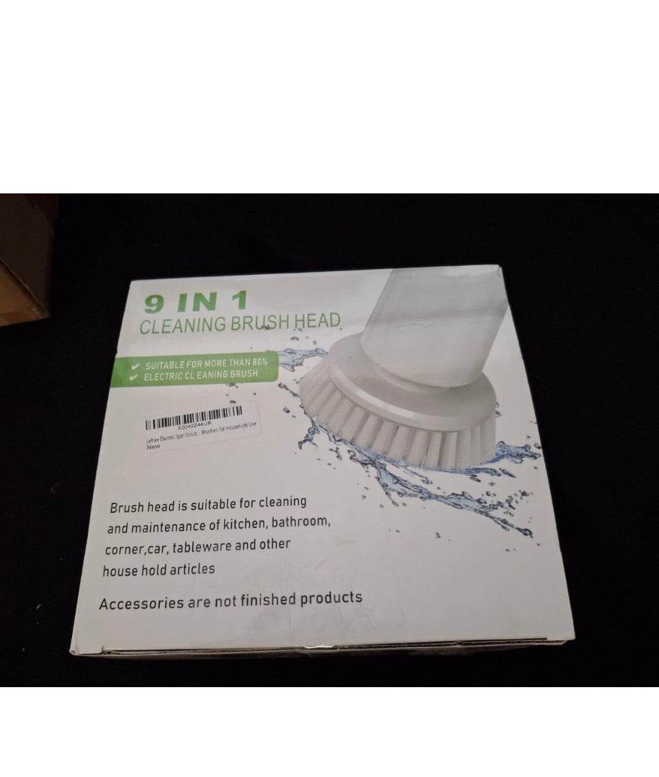 Open Box New Replaceable Brush Heads for Electric Shower Scrubber, 9 Pack Brush